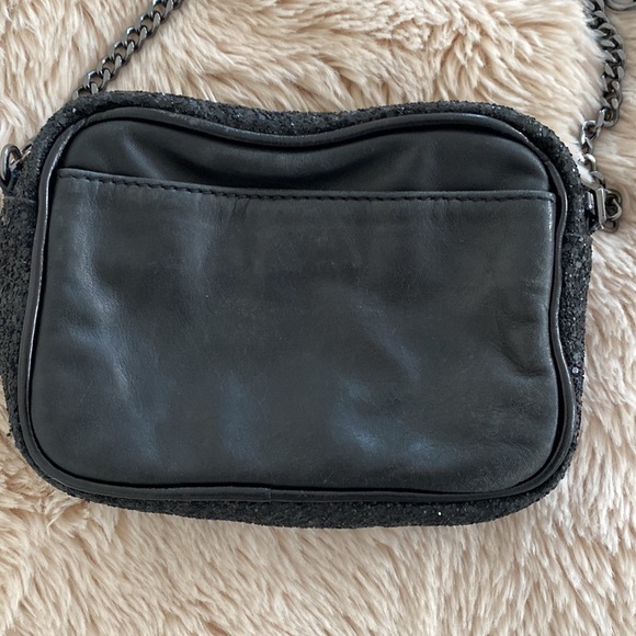 Black sequin shoulder bag / clutch - Picture 3 of 5